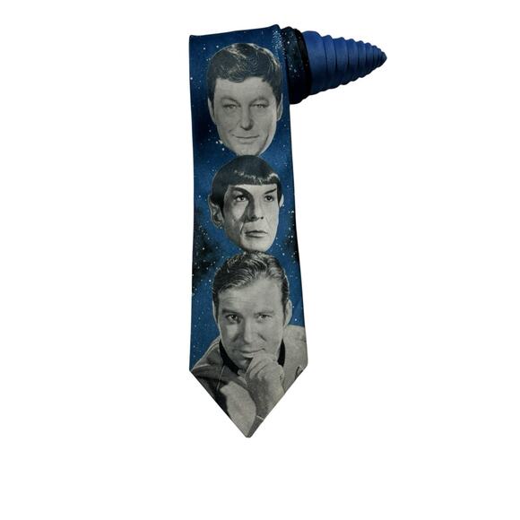Ralph Marlin Star Trek Original Crew Spock Captain Kirk Vintage Necktie - Picture 1 of 7
